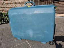 SAMSONITE Koffer türkis Hartschal 1970 vintage deko alt Zahlenschloss design