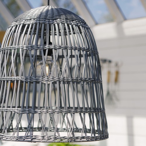 Lampenschirm rattan optik - lampenschirm,