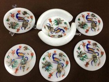 Marmor Untersetzer Set Semi