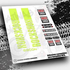 Kompatible Gabelaufkleber ROCK