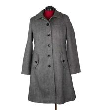 LANDS END Mantel 38 wool coat Luxusmantel Wollmantel Grau Melange w.NEU