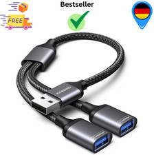 USB Splitter Y Kabel, 1 zu 2 verteiler Adapter, dual USB 2.0 Port Exten