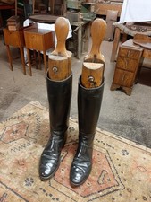 Vintage Lederreitstiefel mit