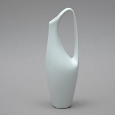 Vintage Henkelvase weiß