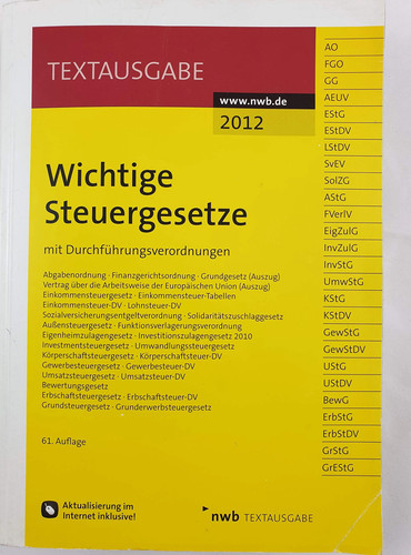 Nwb wichtige steuergesetze - nwb,