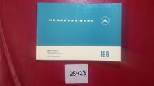 Betriebsanleitung Mercedes Benz 190, neuwertig