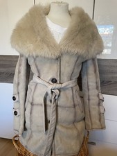 Lammfelljacke Sandfarben