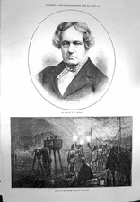 Alter antiker Druck 1873