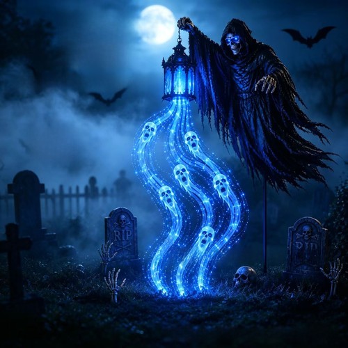 Sensenmann halloween laterne - halloween,