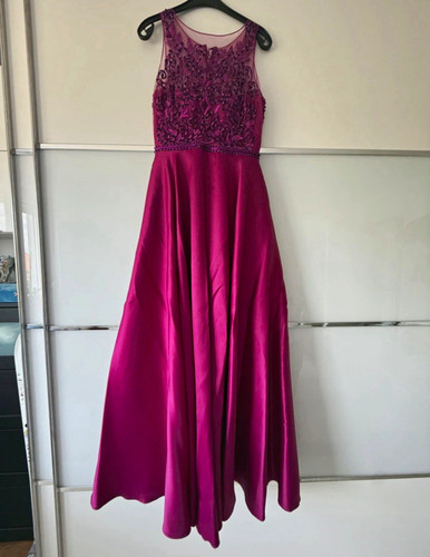Damen abendkleid lang - abendkleid, lila