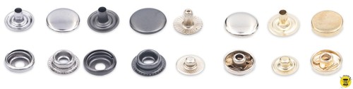 Druckknöpfe metall 750 stk - druckknöpfe,