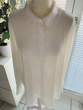 Elegante Bluse H&M Gr XL  Weiß, Rüschen Blogger ? Zara NEU ohne Etikett