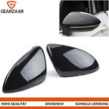 2x Schwarz Außenspiegelgehäuse Spiegelkappen Für VW Golf 7 VII Variant GTI R NEU