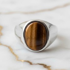 Tigerauge Ring – Kristall