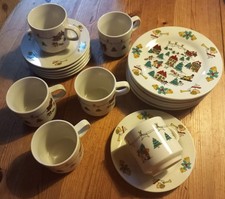 Kaffeeservice Weihnachten 18 Teile 6 Personen