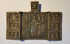 Russische Bronze-Klappikone