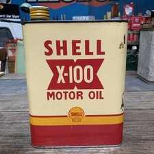 Shell X-100 Motor Oil Öldose