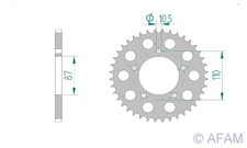 Kettenrad Alu 48-Zähne 520-Teilung für Suzuki SV 650 S Bj. 1999-2016