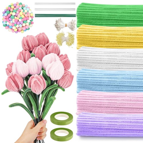 Pfeifenreiniger blumen set - pfeifenreiniger,