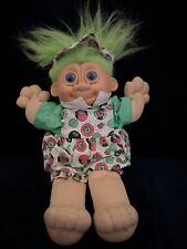 Troll Puppe Kobold 90er Jahre 33cm Grüne Haare Vintage Retro