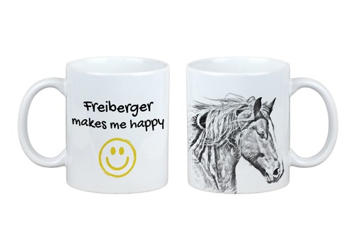 Freiberger tasse mit pferd - mit,