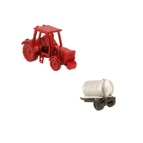 Spur traktor rot - rot, klein