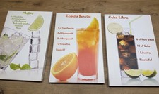 3x Leinwandbild Cocktail 20 X 30 cm