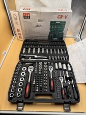 172 Tlg Satz Steckschlüssel Knarrenkasten Nusskasten 1/2" 3/8 1/4 Nüsse Werkzeug