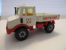 SIKU, UNIMOG, "Heitkamp", rot/weiß, Baufahrzeug