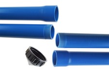 Aufsatzrohr Filterrohr Brunnenrohr glatt Bodenkappe versch. Größen