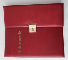 KRAUSE Brief-/ Schreibmappe Notizblockmappe Dokumentenmappe Konferenzmappe rot