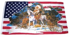 Fahne / Flagge USA - Indianer