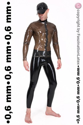 Latex leggings anatomisch - latex, in