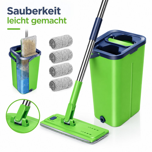 Wischmopp und eimer set - wischmopp,