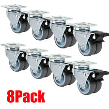 4/8X TRANSPORTROLLEN 50 mm DOPPELROLLEN Strandkorbrollen LENKROLLEN GRAU 400KG