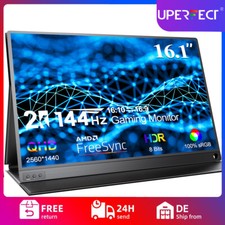 UPERFECT 16 Zoll 2K Up to 144Hz Tragbarer Monitor Freesync Für PS5 4 Xbox Switch