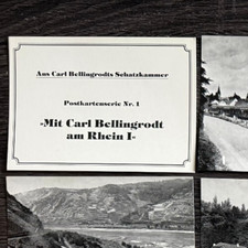 Bellingrodts Schatzkammer Serie Nr. 1 Mit Carl am Rhein I  15 Ansichtskarten