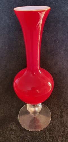 Vintage opalglas vase - vintage,