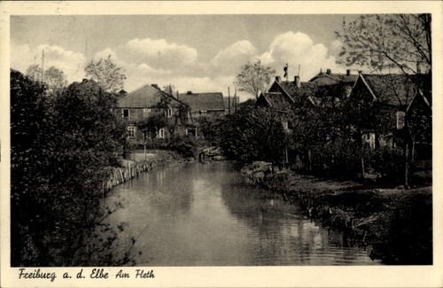 Freiburg elbe stade - ak,