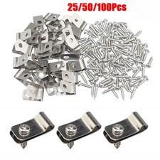 25/50/100Stk Drahtzaun-Clips Zaun-Montageclips Hochleistungs- Zaunklemme