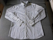 Claudio Campione Baumwoll Hemd, gestreift -blau/weiß- Gr.M