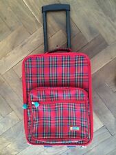 originaler und guter behaltenen Trolley FELIX kariert in rot. Gr. ist 40*30*15 