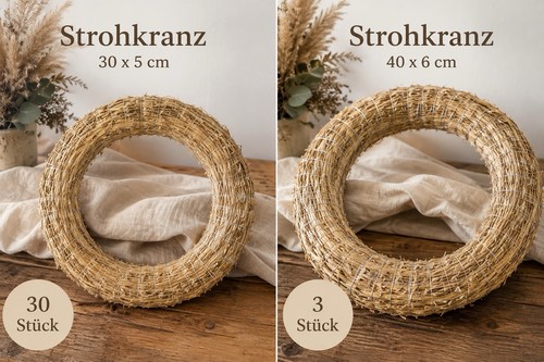 Strohkranz rohling ø40 - Ø40, cm