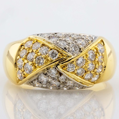 Ring 585 14k weiß gelbgold - ring, weiß-/gelbgold