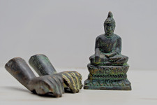 Antiker Bronze Buddha sitzend