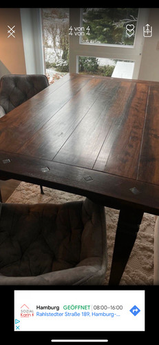 Esstisch aus massivholz 160cm - esstisch, massivholz,