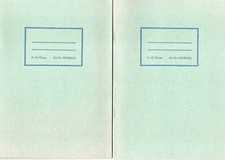 zwei Din A5 Schulhefte, Schreibhefte, liniert mit Löschblatt, nagelneu, DDR