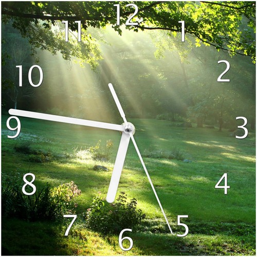 Wallario wanduhr aus glas - wallario,