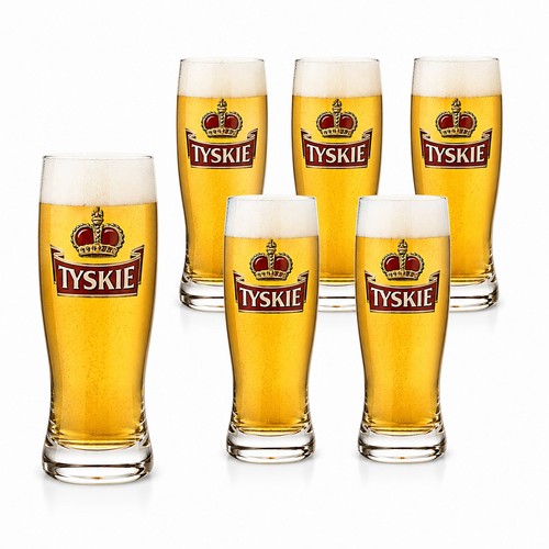 Tyskie bier gläser - 6x,