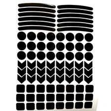 Schwarz reflexfolie - 84,